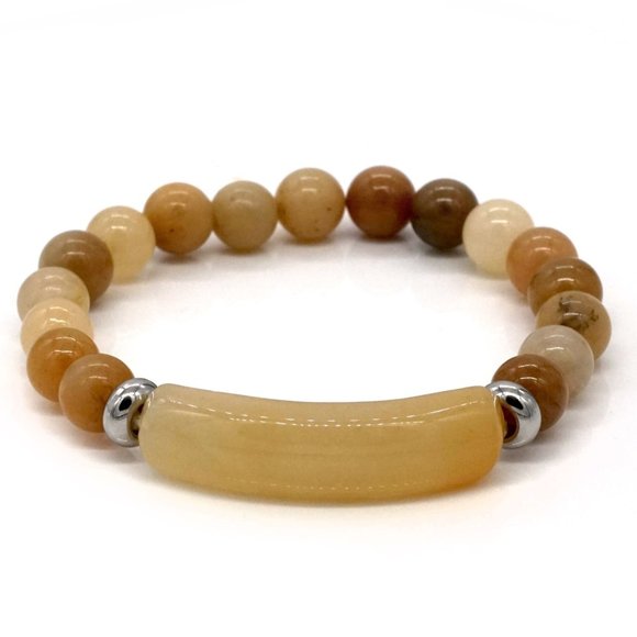 My Bead Emporium Jewelry - Natural Topaz Elastic Bracelet. OS.